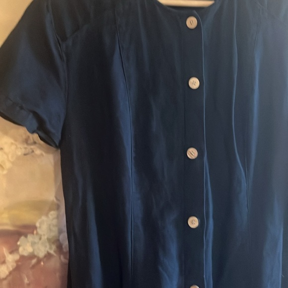 Zara Basic Linen Button Down Midi Dress - Picture 5 of 7